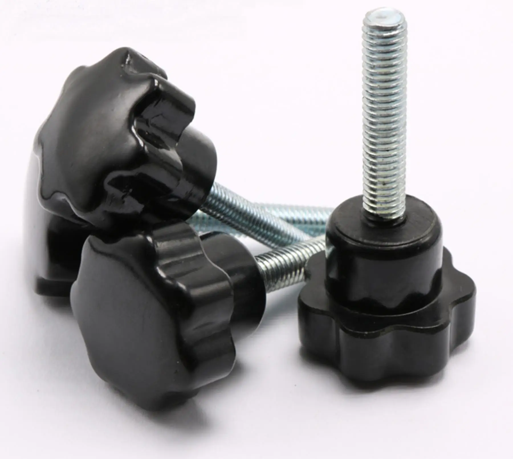 

M5*0.8 M6*1 M8*1.25 M10*1.5 M12*1.75 Thread Length 16mm To 50mm Plastic Star Shaped Head Clamping Screws Knob Fastener