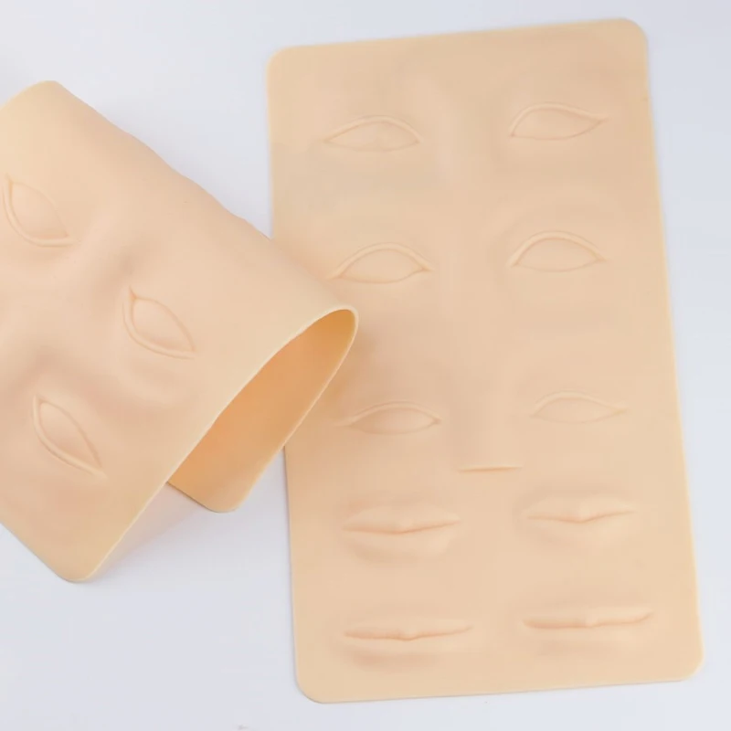 

Косметика для бровей, губ, лица, пустая тренировочная кожа, силиконовый Перманентный макияж, тренировка татуировок, искусственная кожа для ...