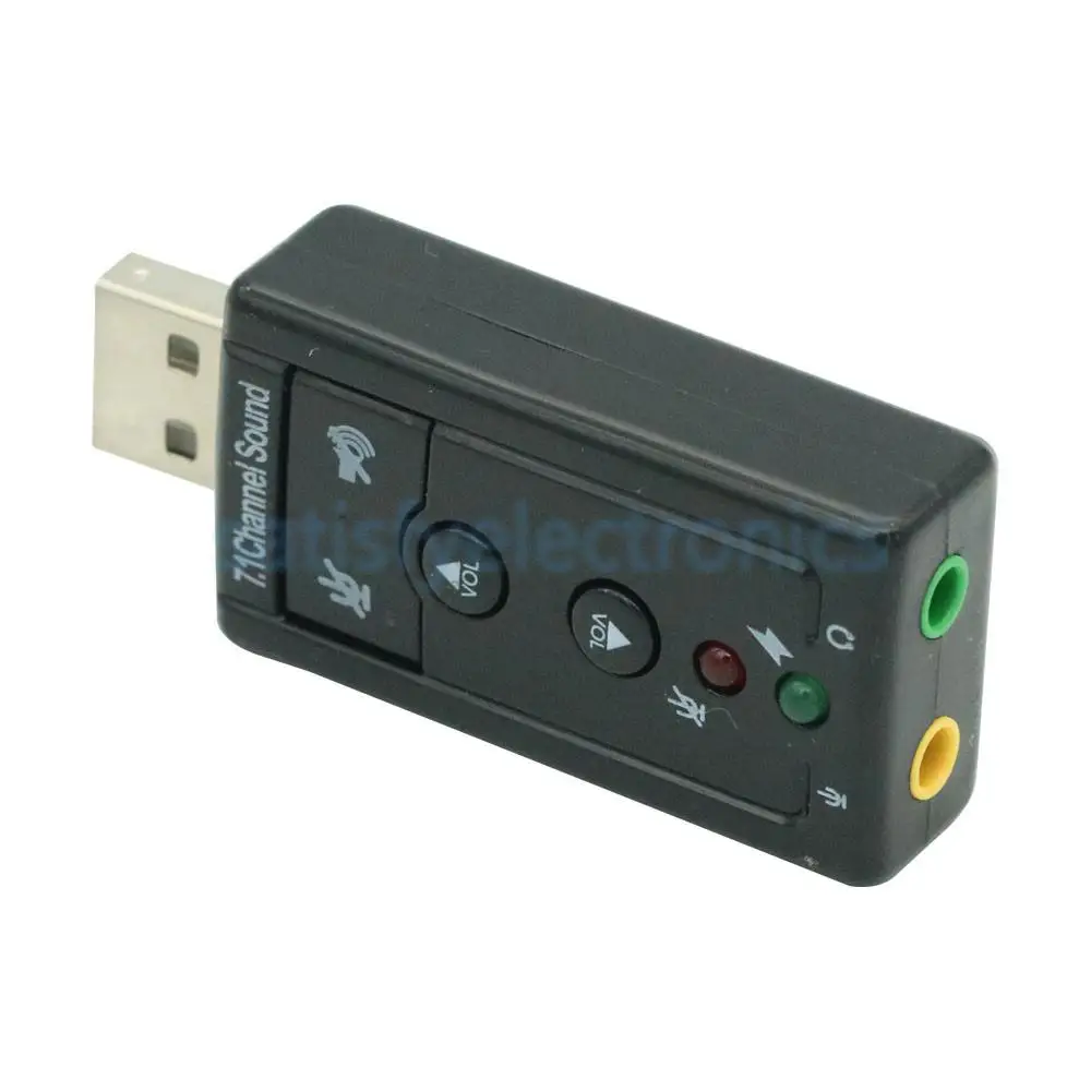 Мини USB 2 0 3D виртуальный 12 Мбит/с внешняя 7 1 канальная Аудио Звуковая карта адаптер