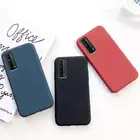 Чехол для Huawei Y7A 2020, Роскошный Матовый телефонный чехол карамельного цвета для Huawei P Smart 2021, Мягкий бампер для HuaweiY7A Y 7A Y7 A 6,67 дюйма, чехол