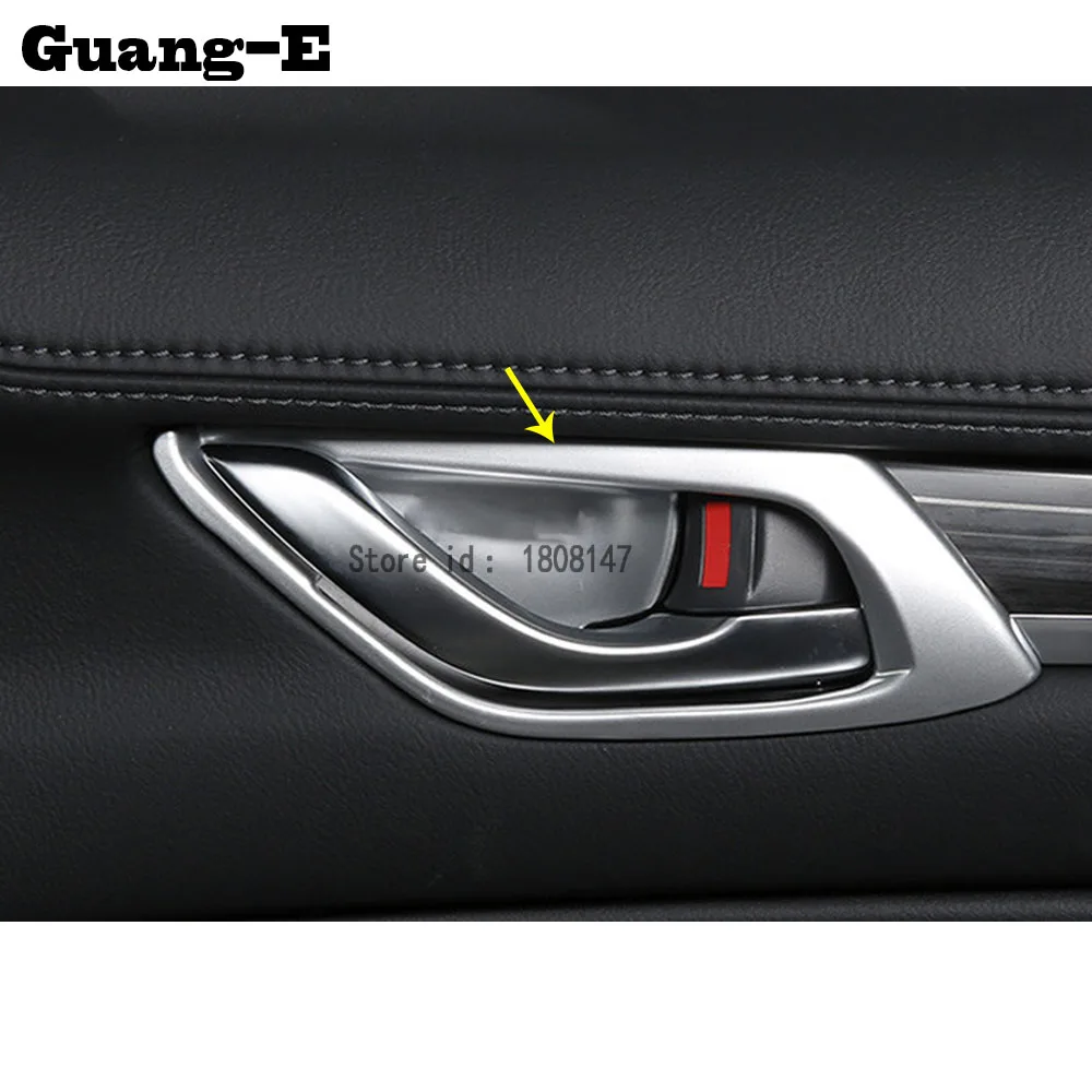 

Автомобильная накладка на палку, хромированная Внутренняя крышка двери из АБС-пластика, рамка для ручки, лампа 4 шт. для Mazda CX-5 CX5, 2 поколения ...