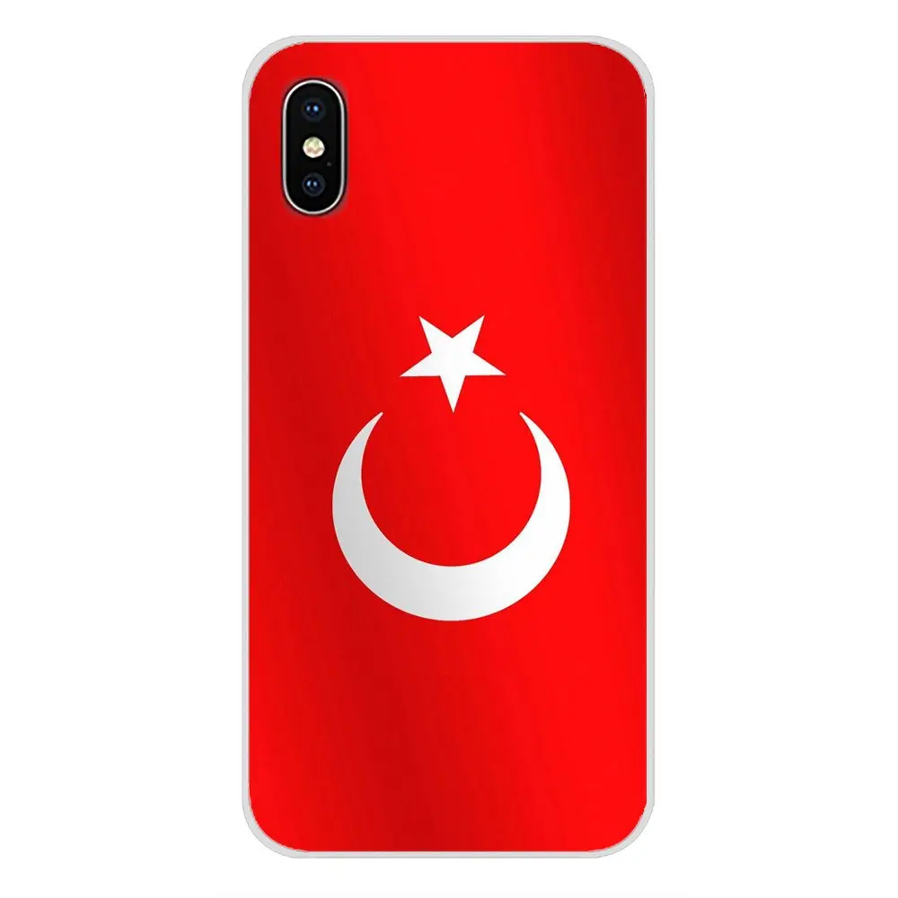 Прозрачные мягкие чехлы с красным флагом для Huawei G7 G8 P7 P8 P9 P10 P20 P30 Lite Mini Pro P Smart Plus 2017