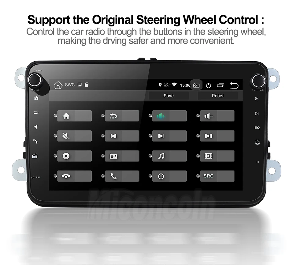 PX30 2+ 32G android 9,0 DSP автомобильный dvd gps навигационный плеер для VW polo golf passat tiguan skoda yeti superb rapid gps 2 din