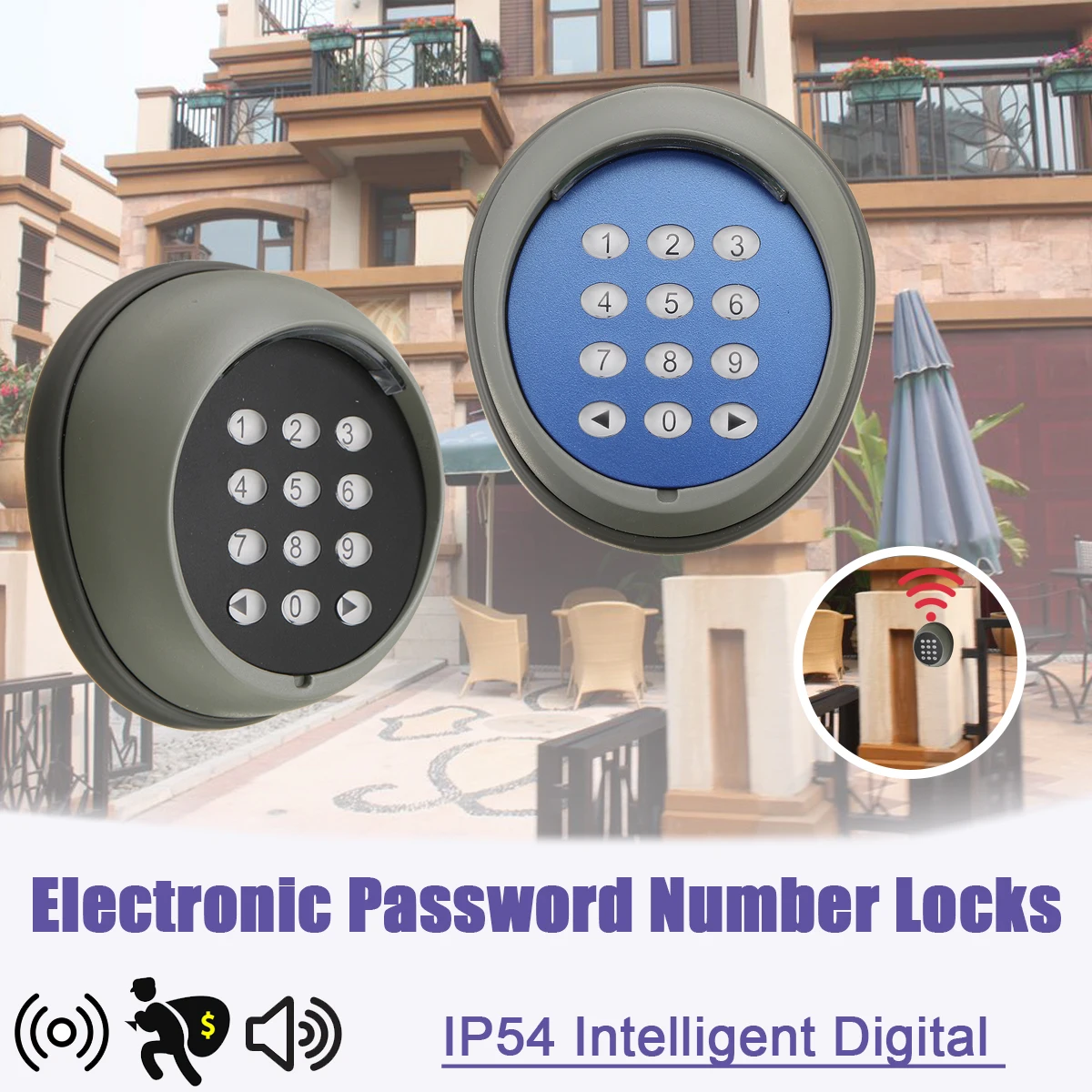 Домашняя беспроводная черная универсальная Прочная Система безопасности из