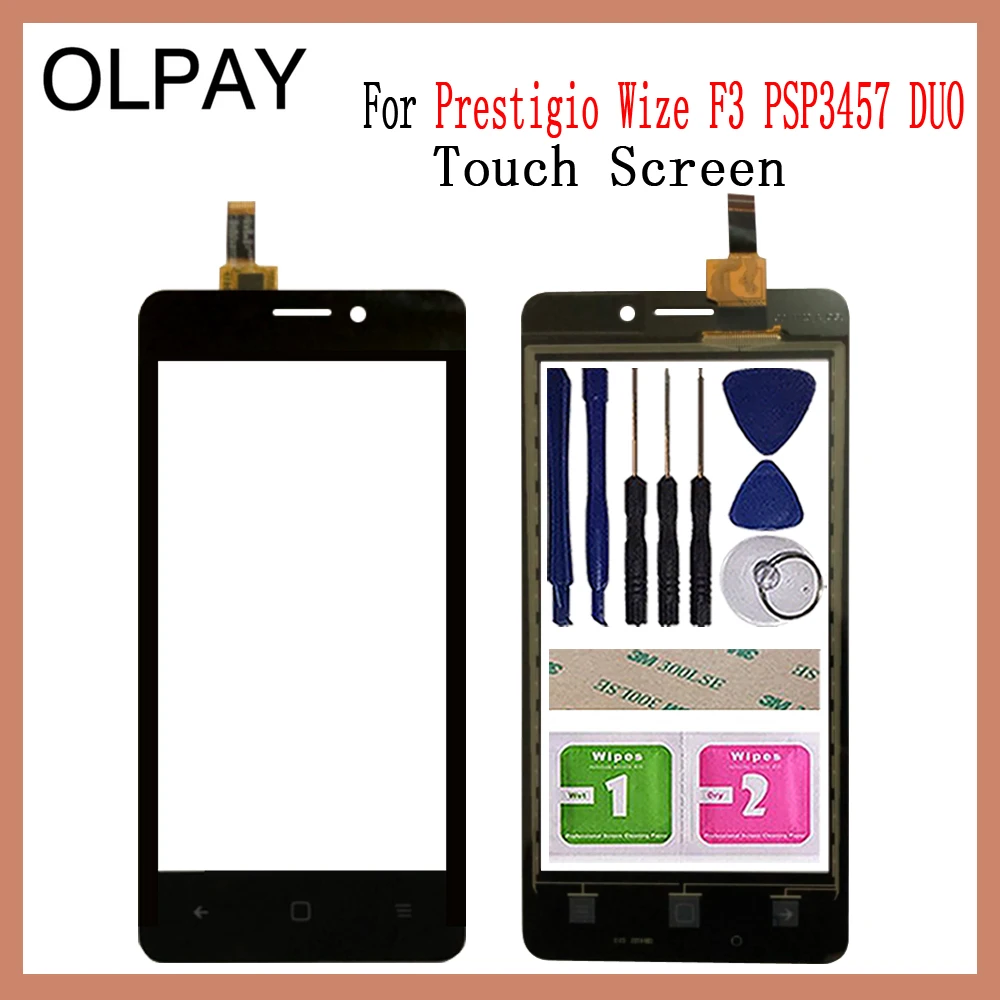 

4.5'' Mobile Phone TouchScreen For Prestigio Wize F3 PSP3457 PSP 3457 DUO Touch Screen Glass Lens Digitizer Sensor Repair