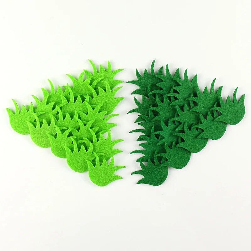 Низкая цена 60 шт./лот войлочная трава в упаковке 2 мм набор из двух фетровых