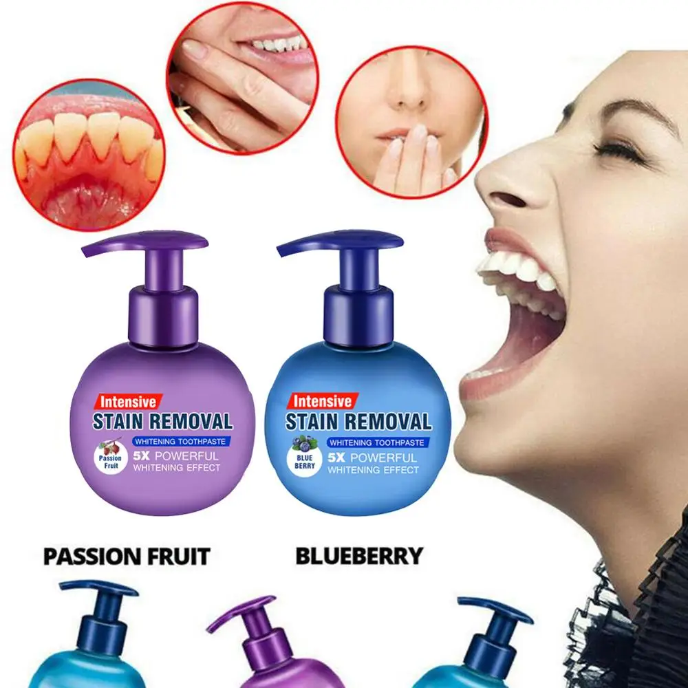 Зубная паста для выпечки соды отбеливающая зубная фруктов Очищающая гигиена