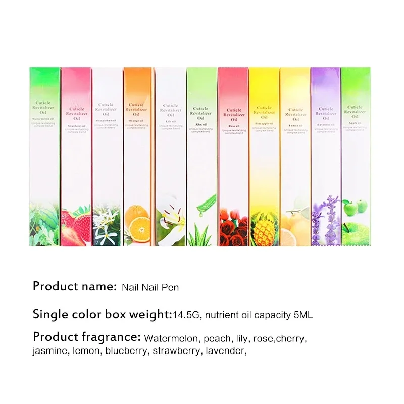 

6pcs/set Nail Nutrition Oil Pen Nail Treatment Cuticle Revitalizer Oil Prevent Agnail Nail Polish Nourish Skin Protector