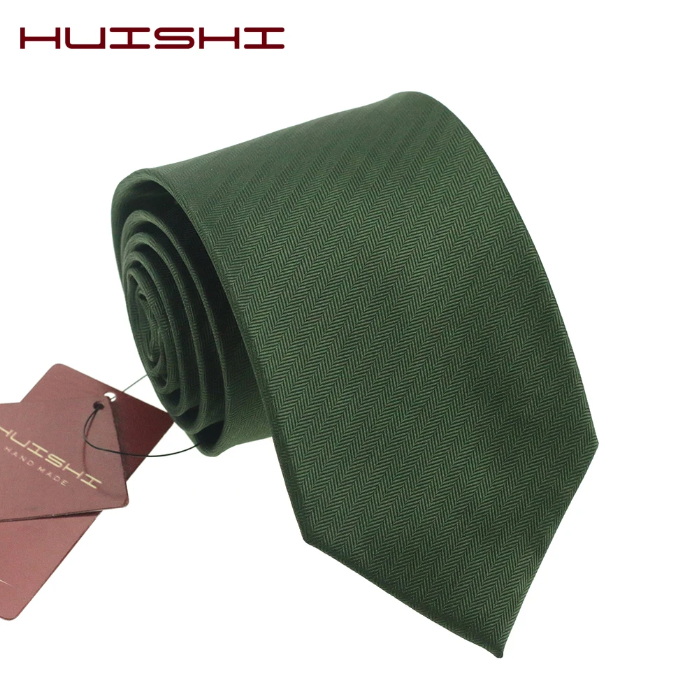 HUISHI 1200 иглы 6 см 8 черновато зеленый мужской галстук 2019 новый модный темно тонкий