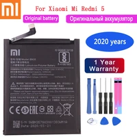 2020 years xiao mi 100 original 3200mah battery bn35 for xiaomi mi redmi 5 5 7 redrice 5 authentic phone batteriestools