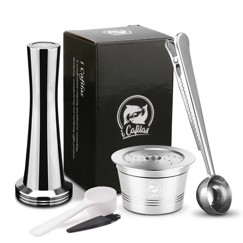 ICafilas фильтры для кофе Caffitaly Tchibo caffissimo K-fee многоразовые Crema капсулы Pod нержавеющая сталь кофе вскрытия - Цвет: As picture