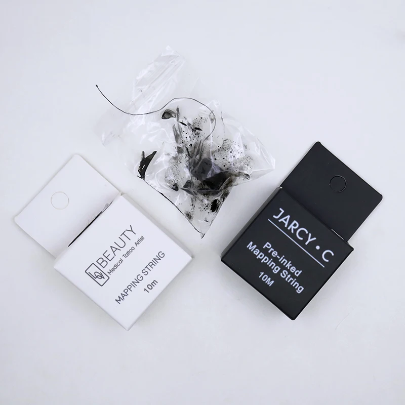 Microblading MAPPING STRING Pre-Inked брови маркер нить Татуировка брови точка 10 м Pre Inked mapping string Для татуировки и пму
