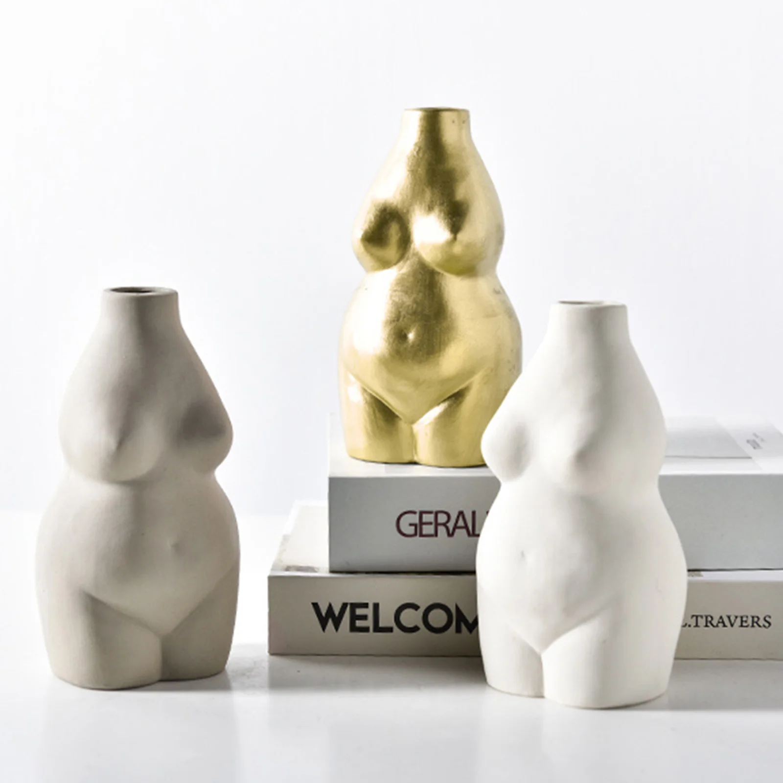 

Женская ваза Faroot для боди-арта, керамические украшения, Современная Минималистичная креативная Декоративная посуда, Цветочная композиция