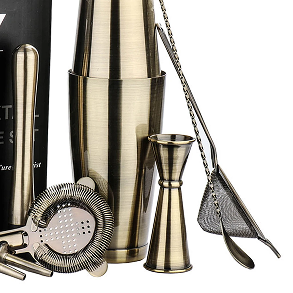 7 шт./компл. бармена из нержавеющей стали для коктейлей мартини Бостонский шейкер