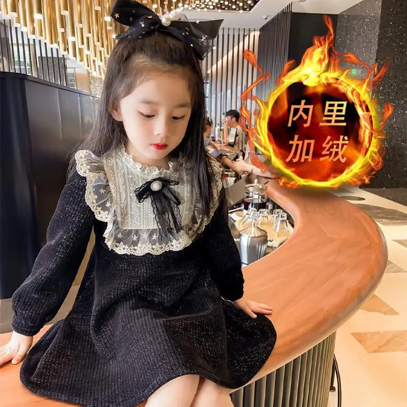 AEL Black Velvet Princess Dress Sexy Womens Luxury 2018 New Spring Stylish