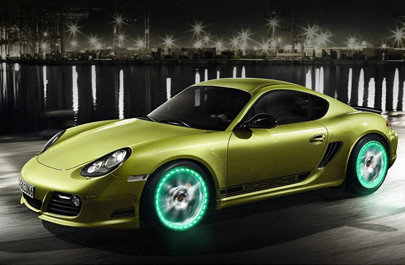 Светодиодная лампа для автомобильных шин 2 шт. солнечная энергия яркий свет