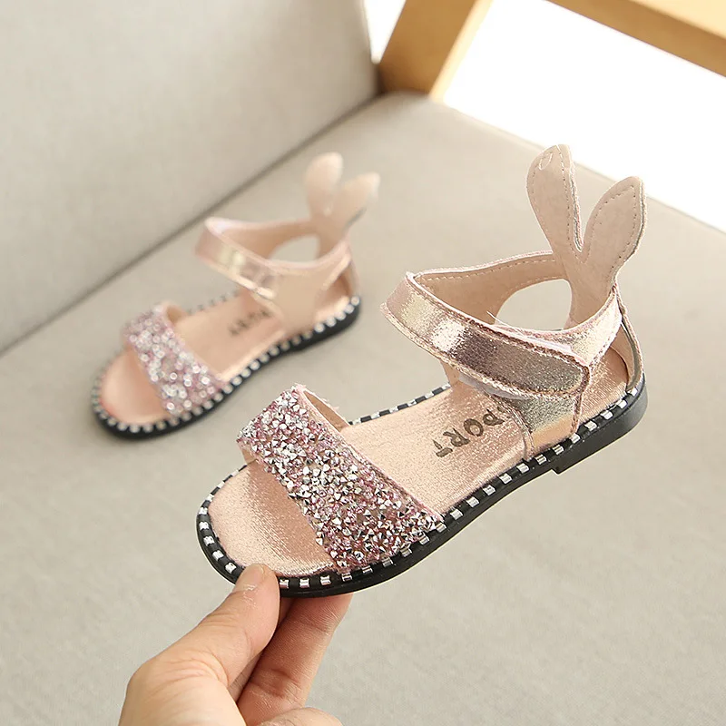Сандалии в римском стиле для девочек пляжные сандалии с открытым носком и
