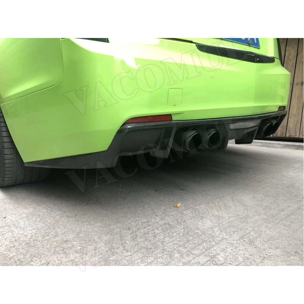 Высококачественный задний диффузор для губ из углеродного волокна разветвители