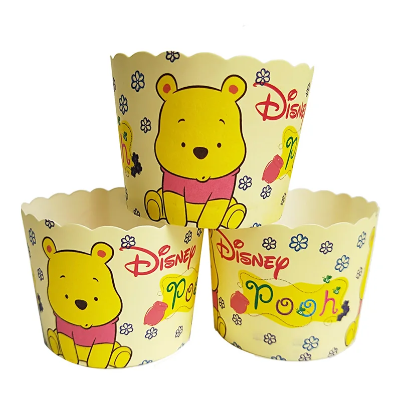50 шт. милый Винни Тигр Микки Маус красивая принцесса ана Эльза бумажный стакан