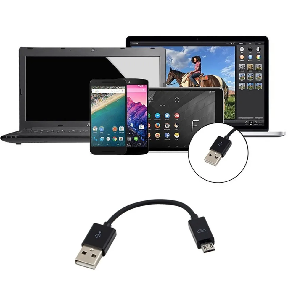 Универсальный 10 см USB 2 0 A к Micro B кабель для синхронизации данных и зарядки шнур
