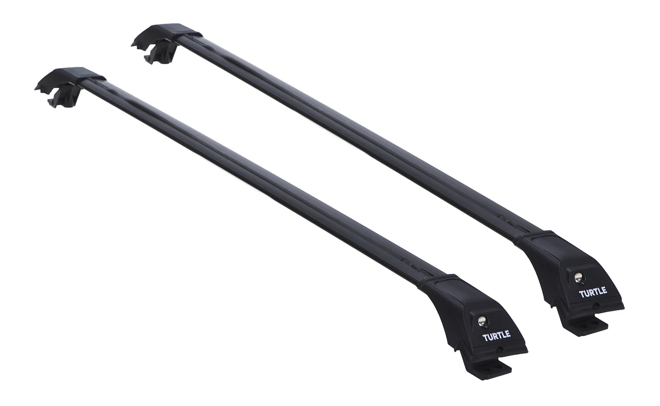 Багажник Turtle Tourmaline V1 на рейлинги TOYOTA LC PRADO 2002-2009 120 - Аэродинамические поперечины с