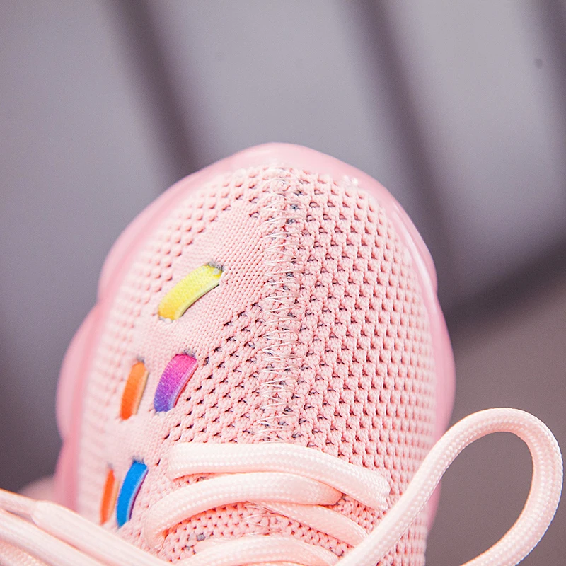 Кроссовки детские для мальчиков и девочек спортивная обувь бега с белсветильник