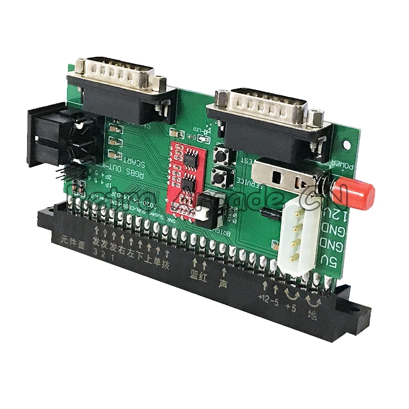 

New SuperGun/CBOX Mini SNK arcade base board JAMMA to DB15 Gamepad Converter be connected to RGBS/SCART output