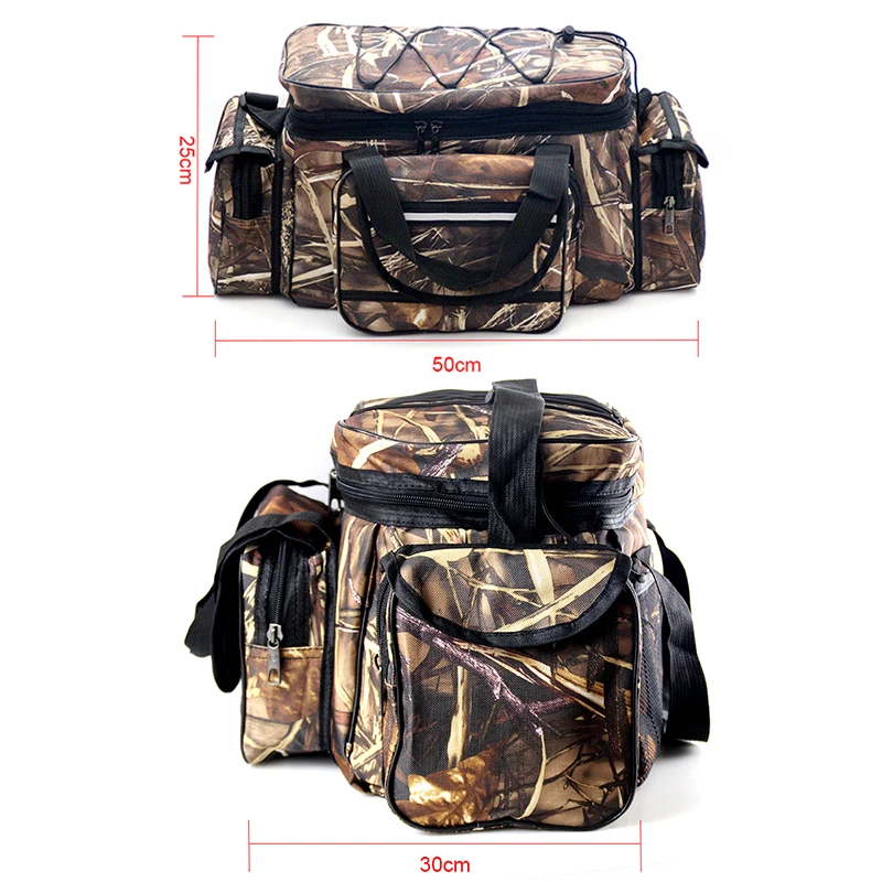 

NANCY TINO Fishing Tackle Bag Waterproof Fishing Tackle Storage Bag Case Outdoor Travel Hunting Shoulder Bag Fishing Bags