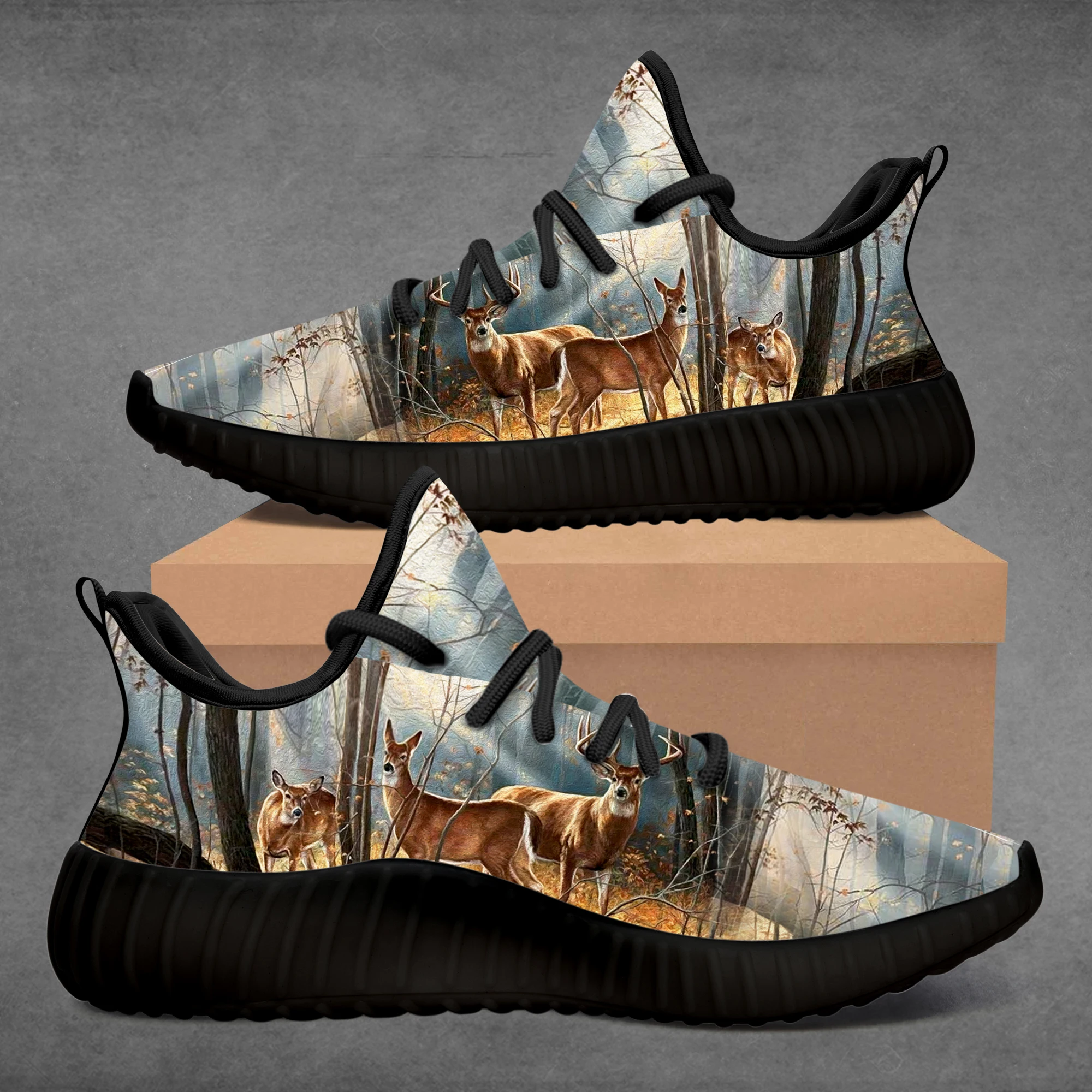 

Custom Picture Sneaker Running Shoes Men Women Deer Logo Sports Shoes