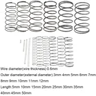 Пружина 0,6*3, 4, 5, 6, 7, 8, 9, 10, 11, 12 мм * 5-50 мм, пружина сжатия, механическая возвратная пружина, внешний диаметр 3 мм, 10 шт.