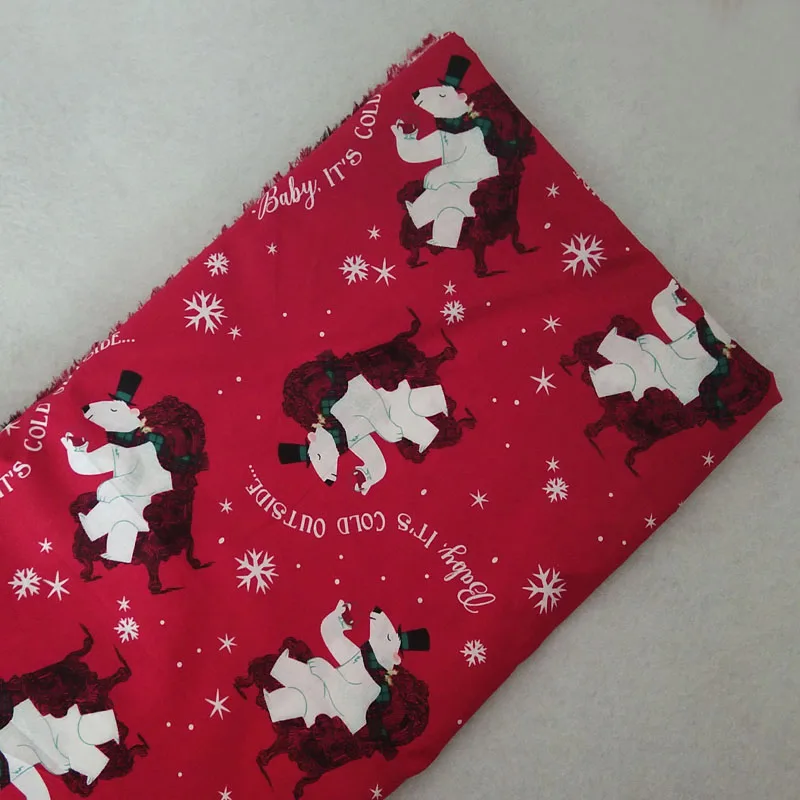 Симпатичный Рождественский стул с красным медведем снежинка принтом