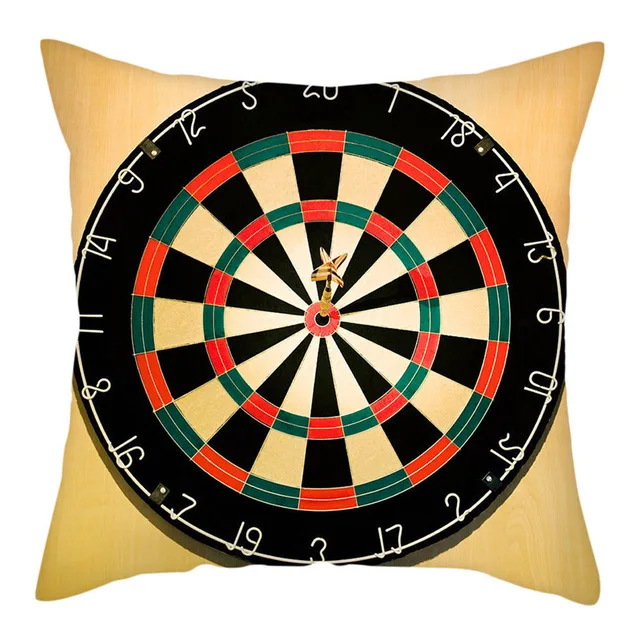 Наволочка с рисунком Дартс Реалистичная печать на подушку для стула украшение