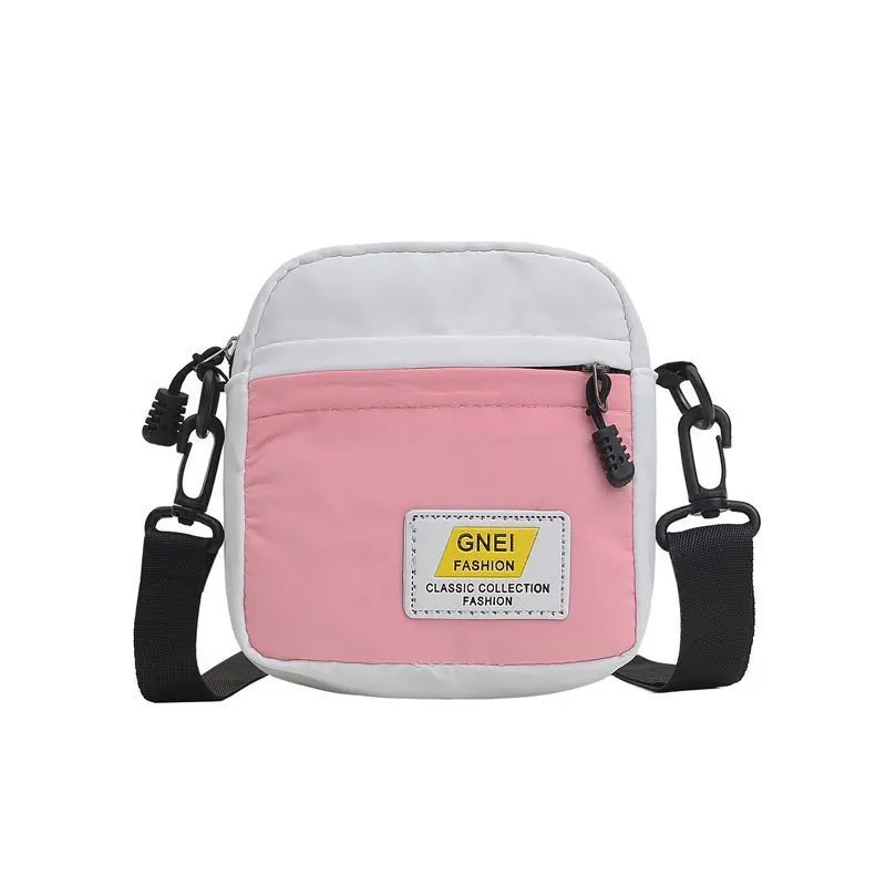 

Canvas Small Square Bag 2021 New Girl Messenger Bag Personality Outdoor Leisure Shoulder Messenger Female Mobile Phone Bag
