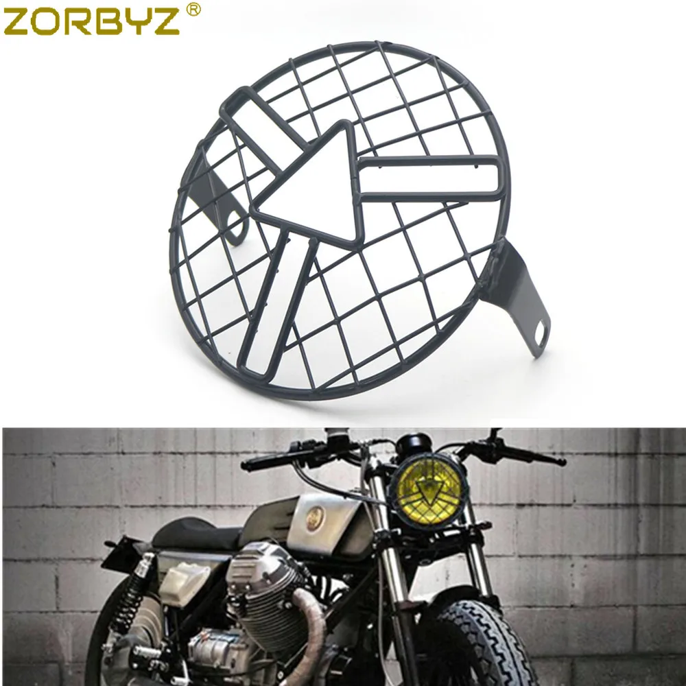ZORBYZ мотоцикл 6 3 &quotРетро Металлический гриль стрелка Стиль боковое Крепление