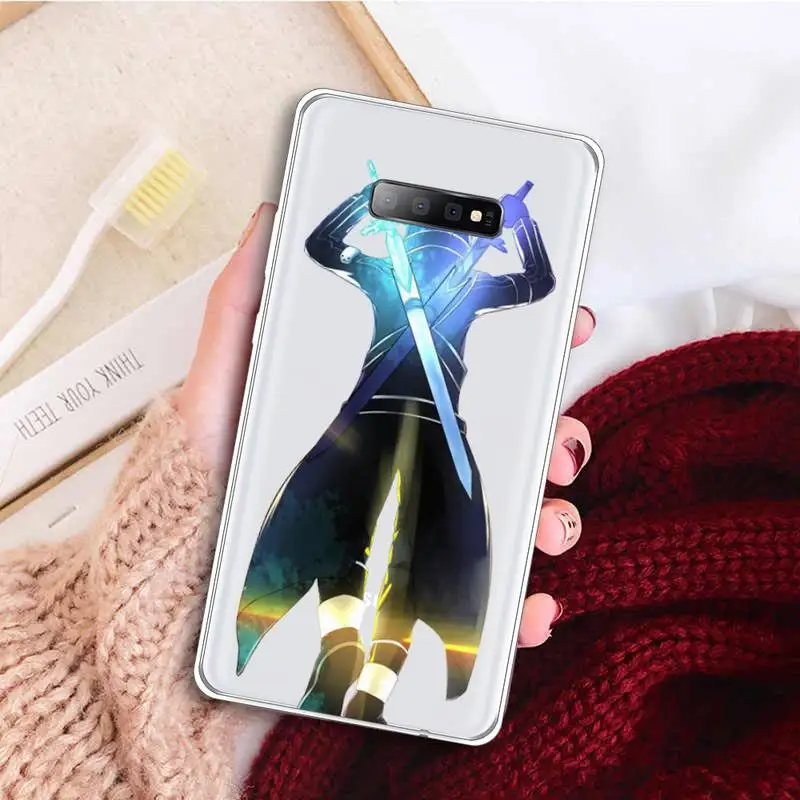 

Sword Art Online Phone Case Transparent for samsung A 21s 71 S 8 9 20 note 10 20 ultra plus