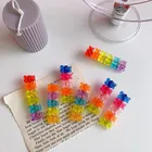 Симпатичные заколки для волос с мультяшным медведем, прозрачные заколки для волос для женщин и девочек, повседневная детская заколка, ювелирные изделия, аксессуары для волос, подарок Вечерние