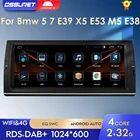 Автомобильный GPS-радиоплеер, 10,25 дюймов, Android 10, для Bmw 5 7 E39 X5 E53 M5 E38 BT RDS, USB, управление рулевым колесом, 2 Гб ОЗУ, 32 Гб ПЗУ, Wi-Fi