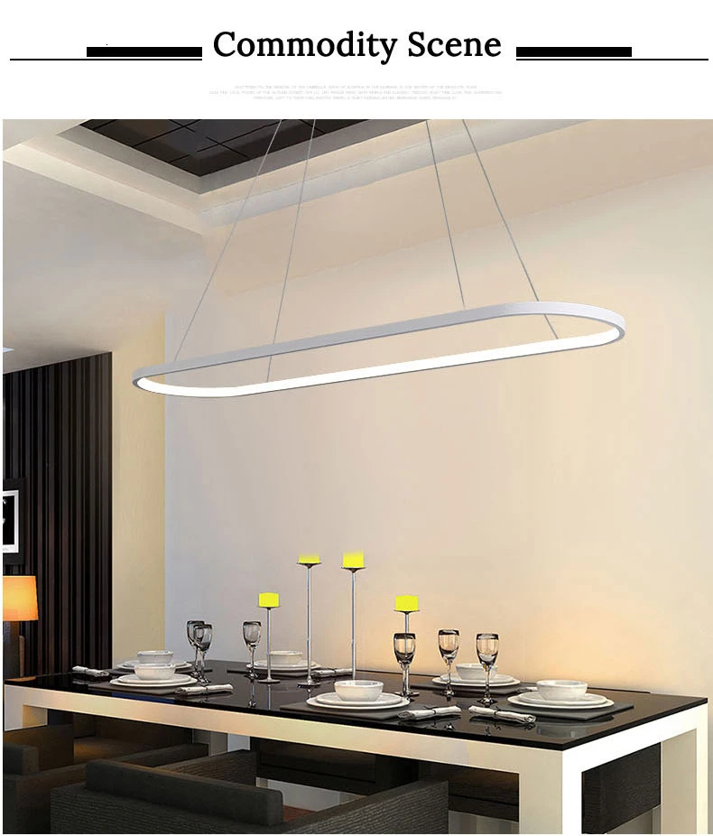 Rectangle Modern Led Pendant Lamps for Living Room Restaurant Bedroom Decorative Pendant Light Lamparas AC85-260V remote control