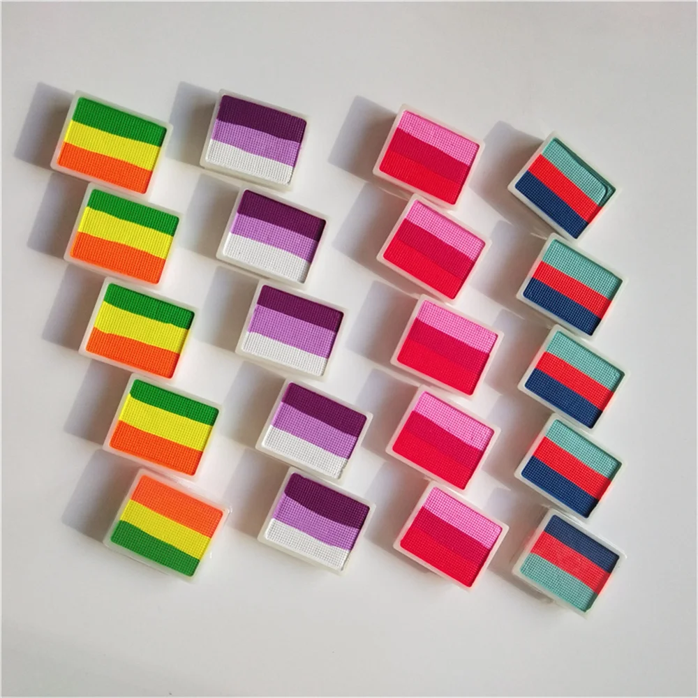 

30g Face Paint Rainbow Fluorescent Hot Selling Products Home Parent Child Festival Party Halloween make up split cake