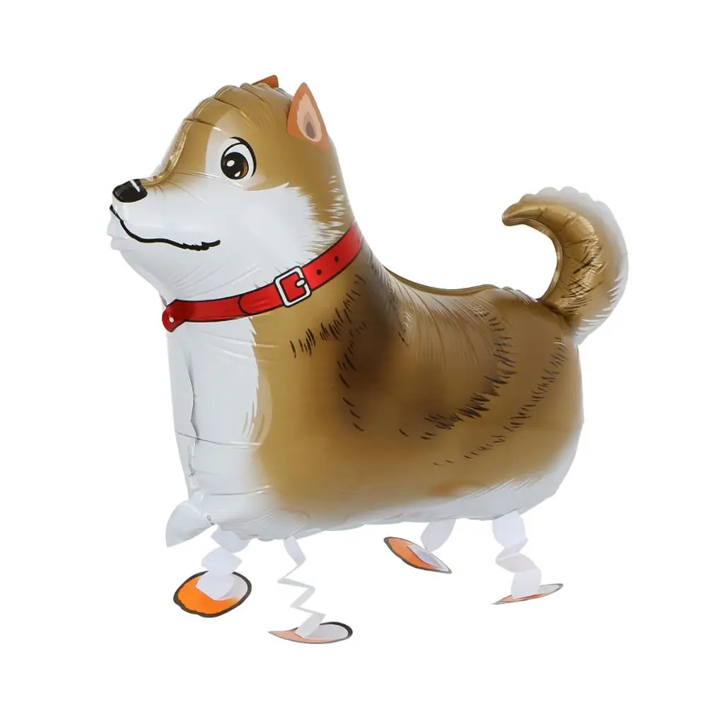 

60/70CM Dog walking pet animal Foil balloon Birthday Party Decoration cartoon Balloons children's toys Walking Pet Sausage Dog