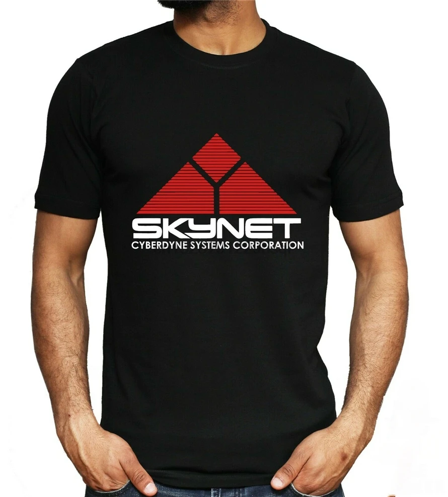 Новый Терминатор футболка с надписью &quotSkynet&quot Робот ретро классический фильм