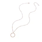 Ожерелье Mavis Hare KARMA из нержавеющей стали, круглый кулон с бусинами 45 + 5 см, цепочка с бусинами в подарок для пляжной девушки