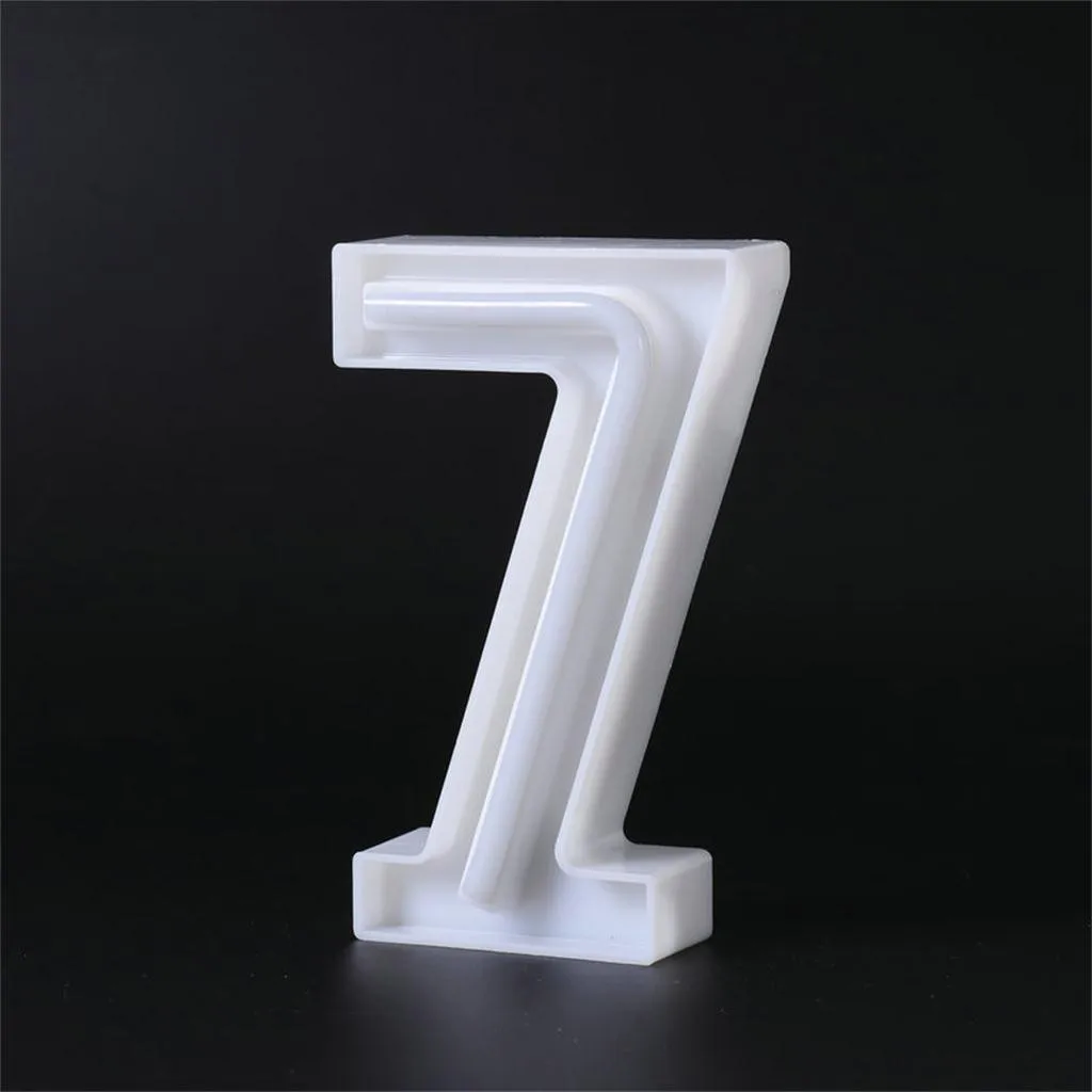 

Creative 0-9 Digital Number Lamp Lights Up Plastic Letters Standing Hanging Lamp Battery USB Dual Purpose Night Light Decor