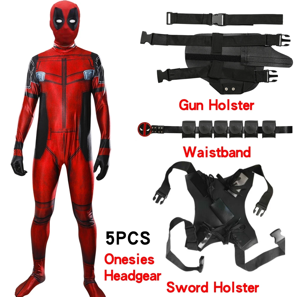 Бесплатная доставка костюм Дэдпула для взрослых и детей маска супергероя