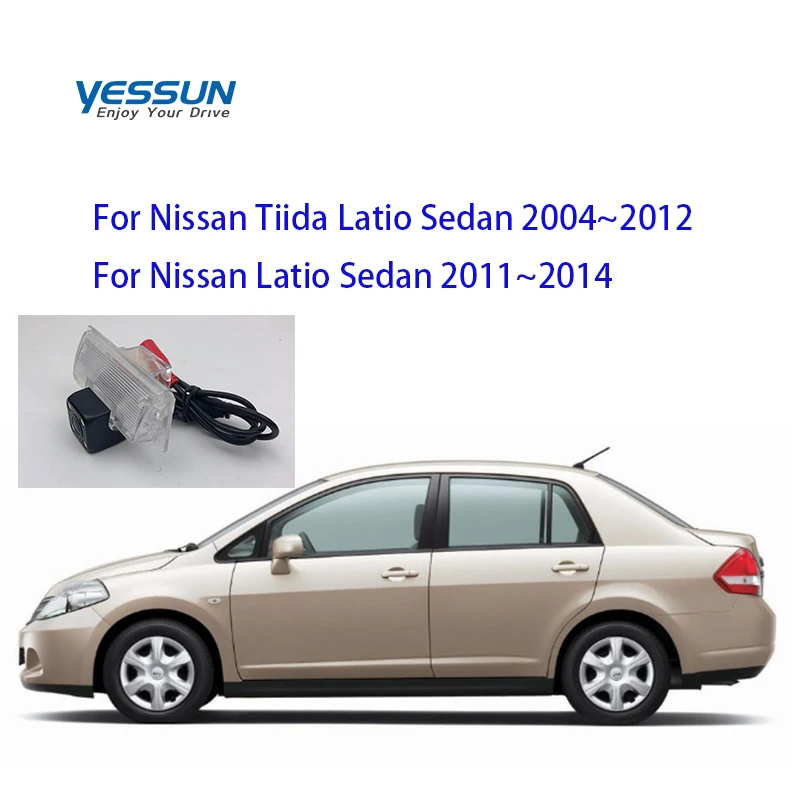 Камера заднего вида Yessun для Nissan Tiida Latio Sedan 2004 ~ 2012 автомобильная CCD светодиодная