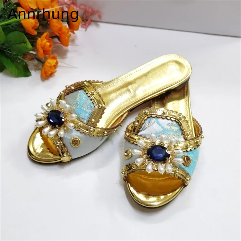 Пикантные атласные рождественские платья Тапочки на плоской подошве Женская