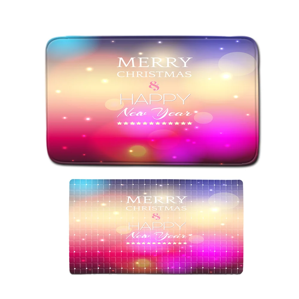 

Christmas Pattern Non-slip Carpet Bath Mat Floor Mat Foot Mat PVC Non-slip Mat