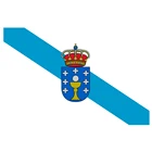 Флаг Испании, Галисия, 3x5 футов, 90x150 см, 100D полиэстер с латунными люверсами, рекламный баннер