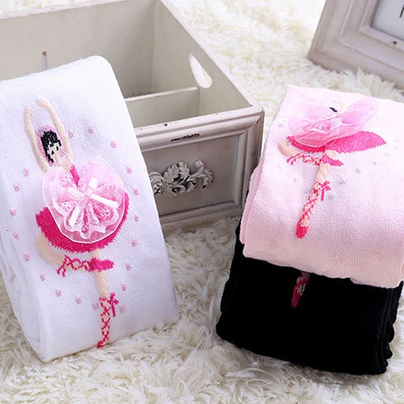 Трусики для девочек балетные колготки маленьких Симпатичные кружевные чулки и