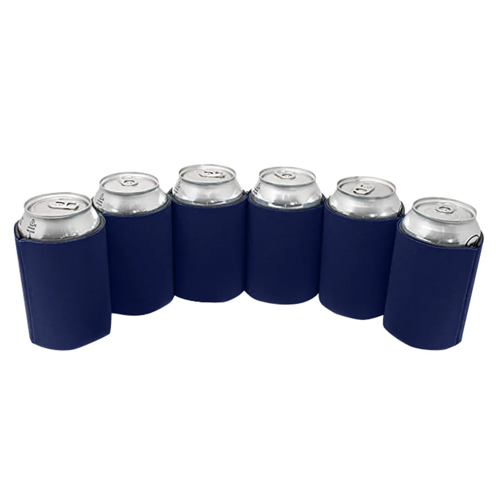 6 шт. охладители для банок с пивом рукавами мягкие изолированные многоразовые